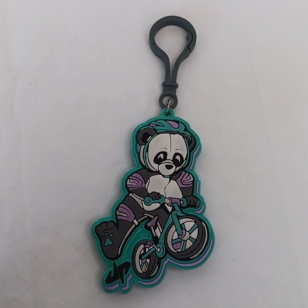 Dude Perfect Keychain Charm Lot Wheel Unfortunate Panda Golf Space Biking Logo - Picture 12 of 16